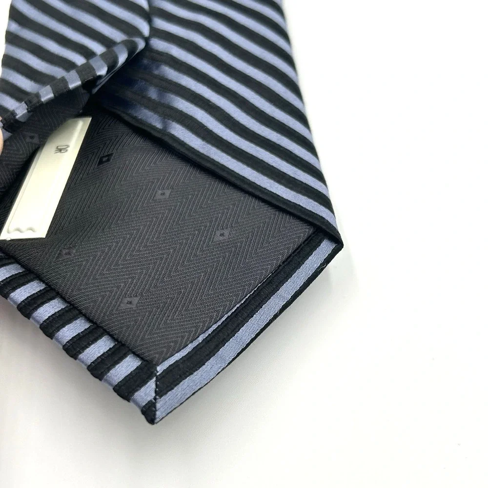 Bruno Piatelli 100% Silk Hand Made Men's Neck Tie Tonal Rib Blue 3.5W‎ x 60L NWT